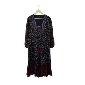 The Pyramid Collection Medium Midi Maxi Dress Prairie Prairiecore Black Womens